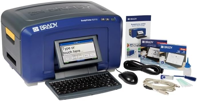 Brady S3700 Multicolor Safety Sign and Label Printer with XY Cutter and Software