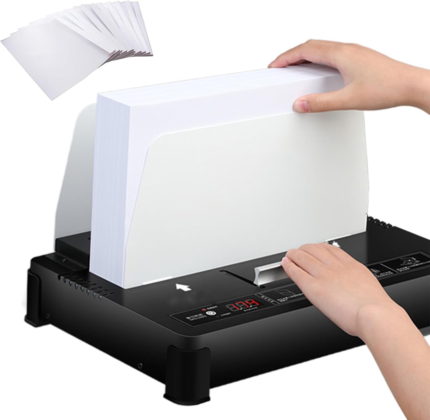 VitalisWorks Thermal Binding Machine,550 Sheets Capacity Hot-Melt Binding Device 55 mm Binding Thickness Heat Binding Machine