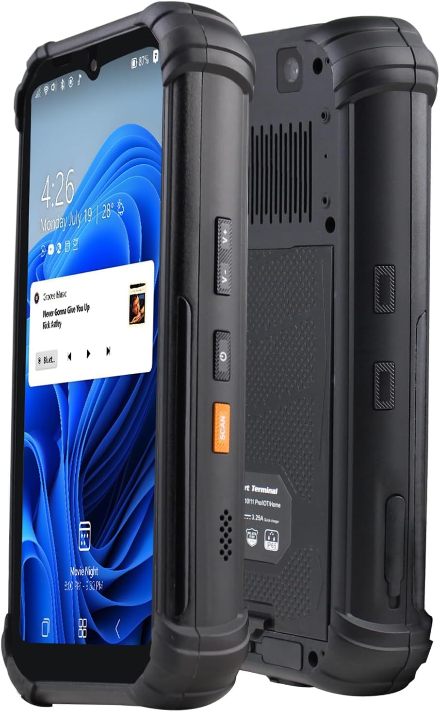 Breloom SH66 Windows 11 Handheld Terminal with N1 Barcode Scanner, 1D/2D QR Inventory Scanner Data Terminal, 16GB+512GB Industrial PDA Work PC for WMS, Retail (SH66, 16GB+512GB, w/2D)