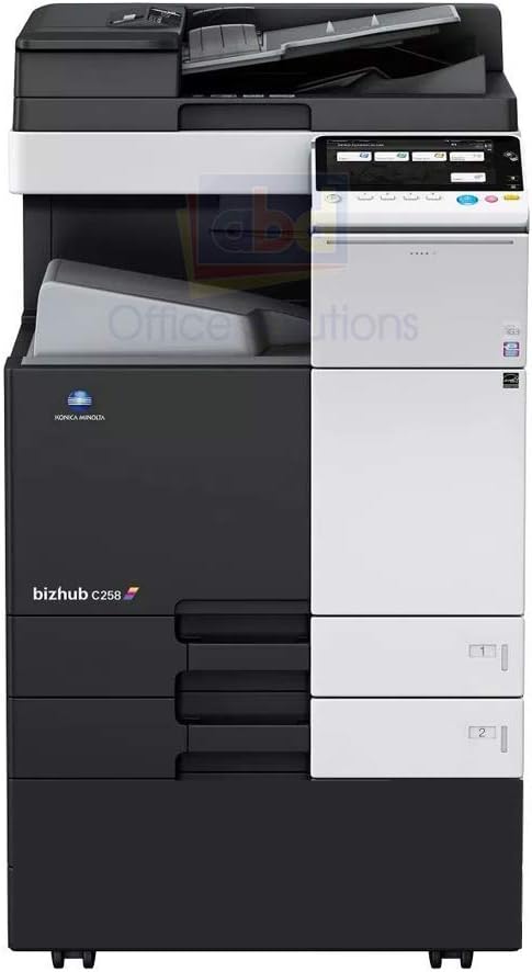 Konica Minolta Bizhub C308 A3 Color Laser Multifunction Copier - 30ppm, SRA3/A3/A4, Copy, Print, Scan, Email, Auto Duplex, Network, Mobile Printing Support, 1800 x 600 DPI, 2 Trays, Cabinet (Renewed)