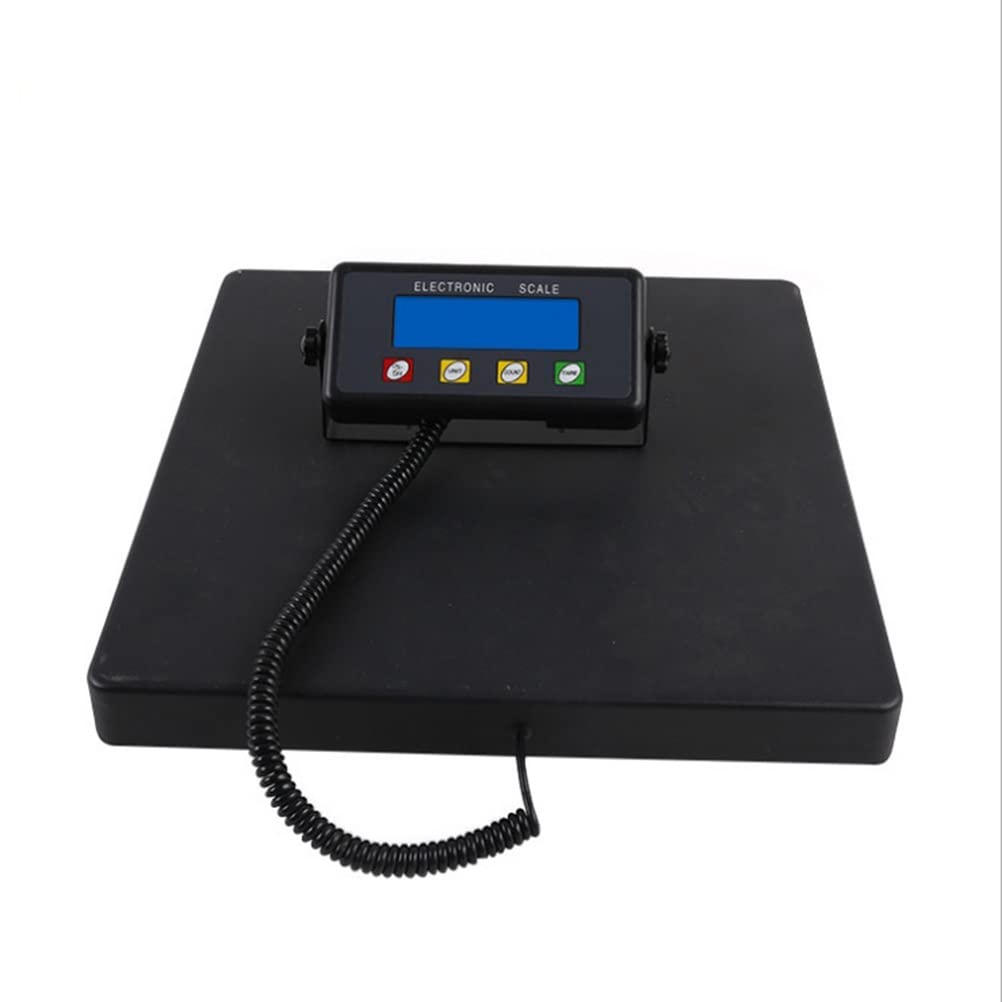 CAIYONG Digital Receiving Scale Platform Industrial Weight Electronic High-Definition LCD Display Floor for Luggage Shipping Package Computing Postal Shop Weighing (Size : 200kg/50g) (300kg/50g)