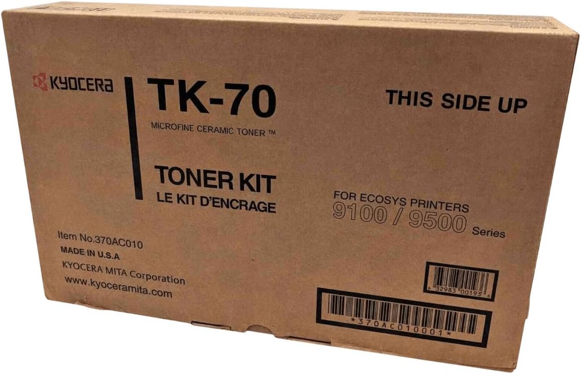Kyocera FS-9520 DN -Original Kyocera 370AC010 / TK70 - Black Toner Cartridge -