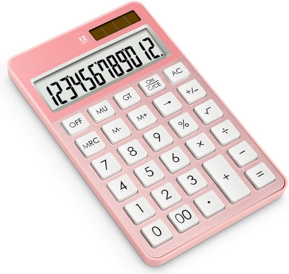 Student Calculator Portable Solar Power Office Tablet Cute Electronic