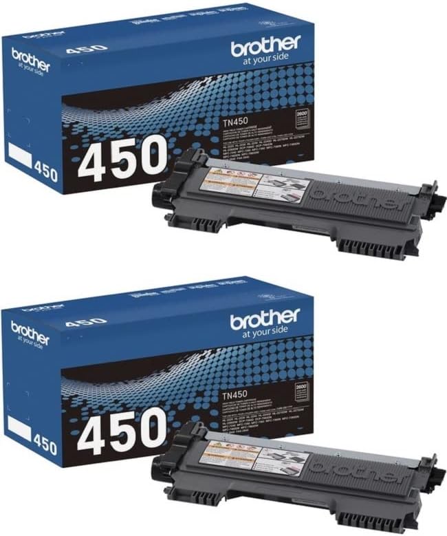 Brother BND00665 TN450 High Yield Toner Cartridge Black (2-Pack)