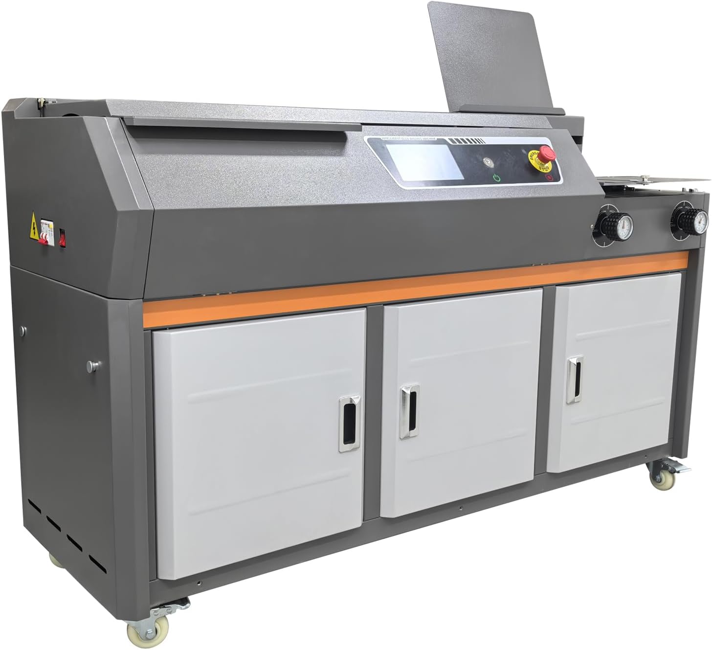 TECHTONGDA Automatic Perfect Binding Machine 220V Glue Book Binding Machine with Sun & Milling Cutters, 250-350 Books/H Speed, 2.36'' Binding Thickness, 2.36'' Thickness, Thermal Book Binder