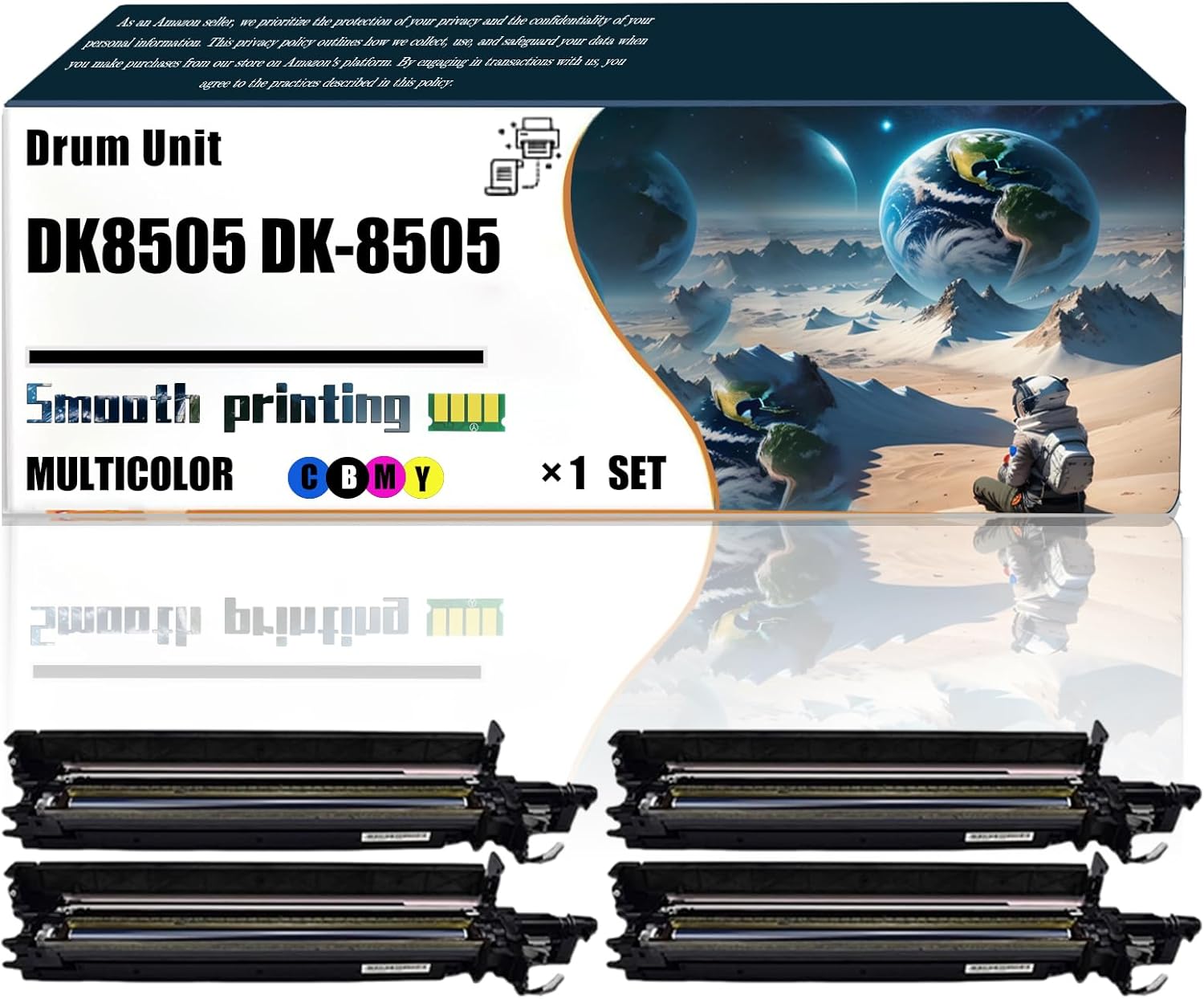 Replacement Parts Drum Unit DK8505 DK-8505 302LC93017 Compatible with Kyocera TASKalfa 3050ci 3550ci 3551ci 4550ci 4551ci 5550ci 5551ci Printers, Contains Chip and Clear Printing (4-Pack BK/C/M/Y)