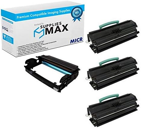 SuppliesMAX Compatible MICR Replacement for IBM InfoPrint 1930/1940MFP Drum/High Yield Toner Value Combo Pack (1-Drum Unit/3-Toners) (39V3714_3PK_39V3207VB)