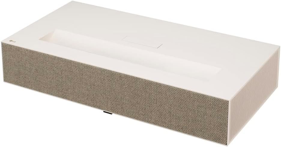 LG HU915QE Ultra Short Throw 4K UHD (3840 x 2160) 3Ch Laser Smart Home Theater CineBeam Projector with Up to 3700 ANSI Lumens, and webOS 6.0 Video, Netflix and Apple TV+