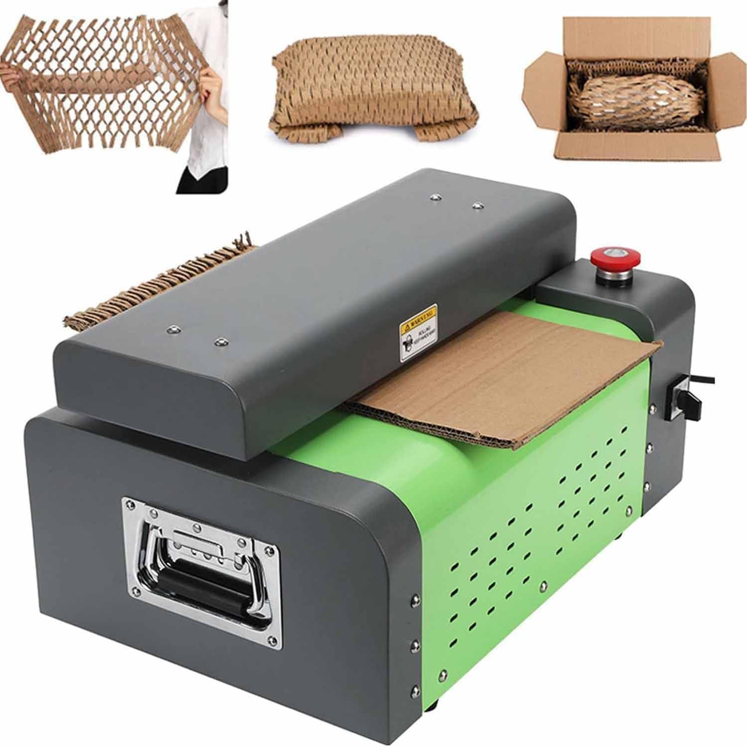 Eco-Friendly Cardboard Shredder Machine for Packaging, Converts Waste Boxes into Protective Padding Material, Ideal for Shipping and Moving Supplies