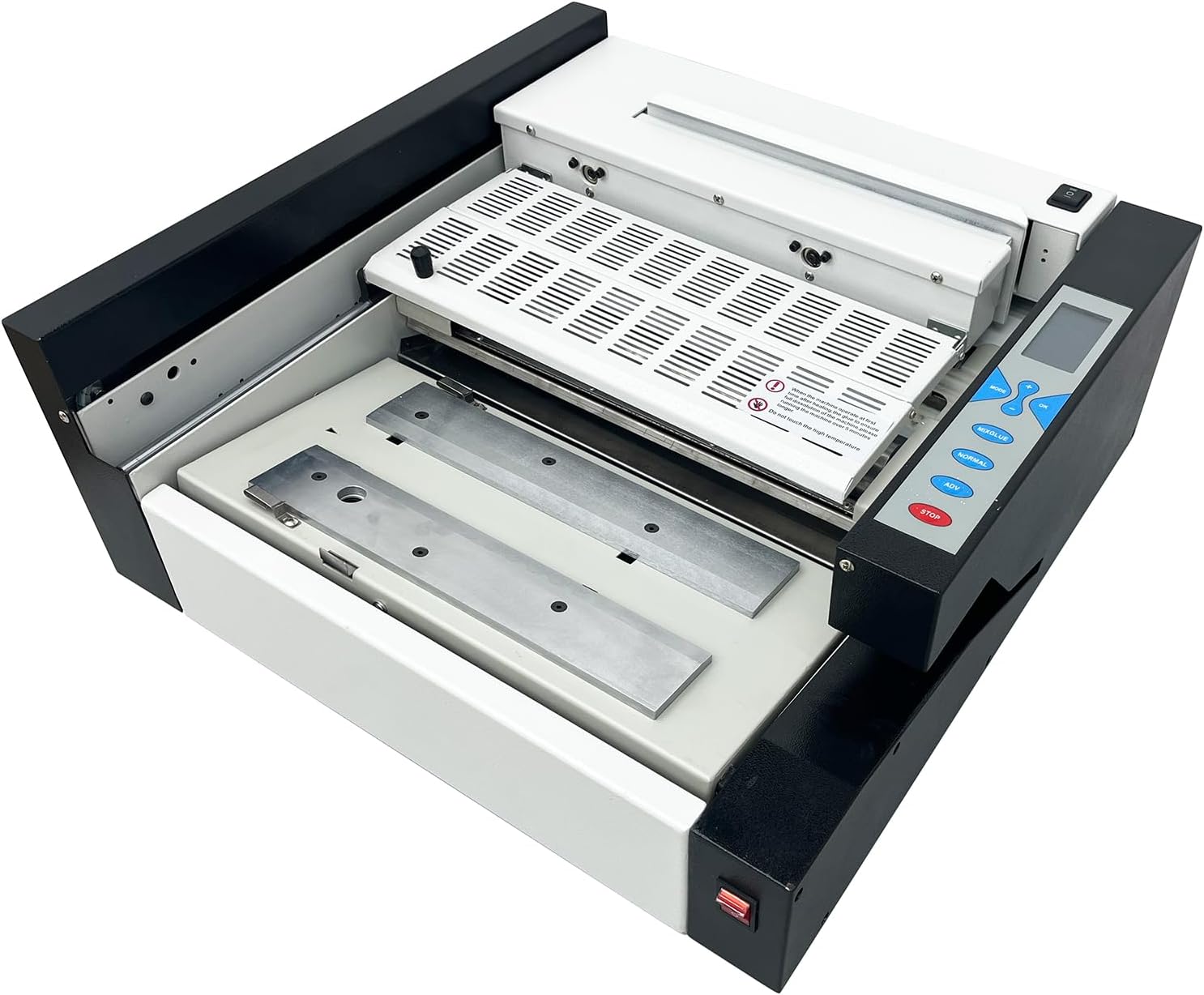 Banfluxion Automatic Hot Melt Glue Book Binding Machine, Thickened Steel Book Binder with LCD Screen & Fault Detection, 140 Books/Hour, 1.4