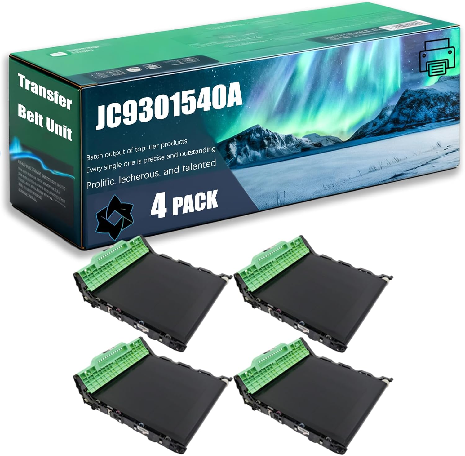 JC9301540A Transfer Belt Unit Compatible for Samsung Xpress C410W C430W C460FW C480FW Printers, Replacement JC96-06292A (4 Pack Black)