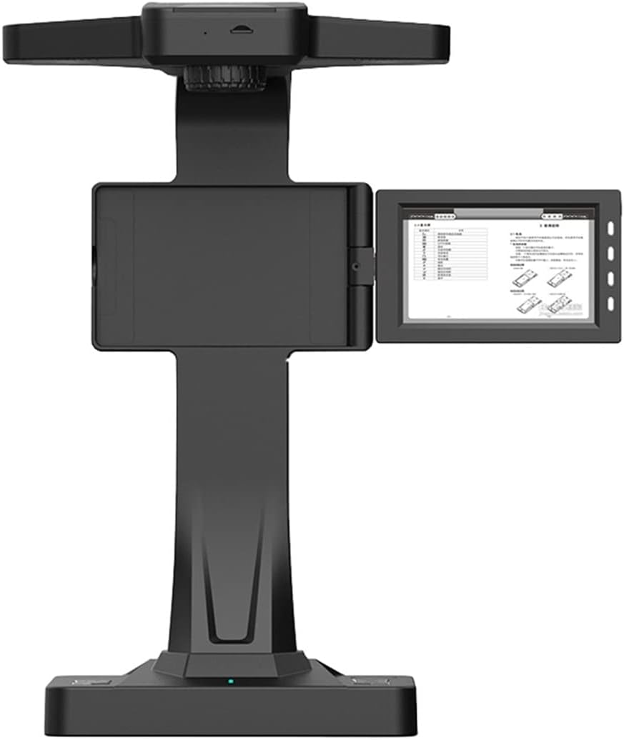 Document Camera Smart Book Scanner Portable Document Scanner Eloam BS2000P with 18 MP Camera OCR. Auto Curve Flattening and Fingerprint Removal