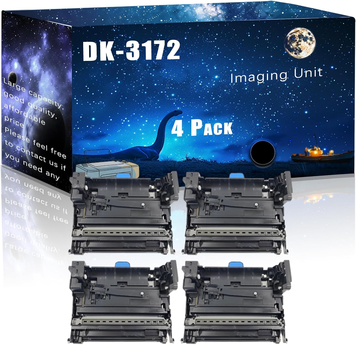 MUCQL DK-3172 Compatible Imaging Unit Replacement for Kyocera High Yield Compatible M3145idn M3645idn P3045dn P3145dn Printers, Meet Printing Needs (4 Pack Black)