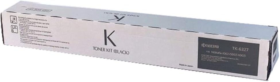 KYOCERA Genuine TK-6327 Black Toner Cartridge for TASKalfa 4002i, 5002i, 6002i (1T02NK0US0)
