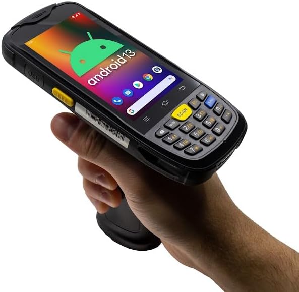 Chainway C6000 Mobile Computer, Android 13, Barcode Scanner, Pistol Grip, Zebra SE4710 2D/1D/QR Code Reader, Keyboard, Wireless, WiFi, Bluetooth, for Inventory Scanning