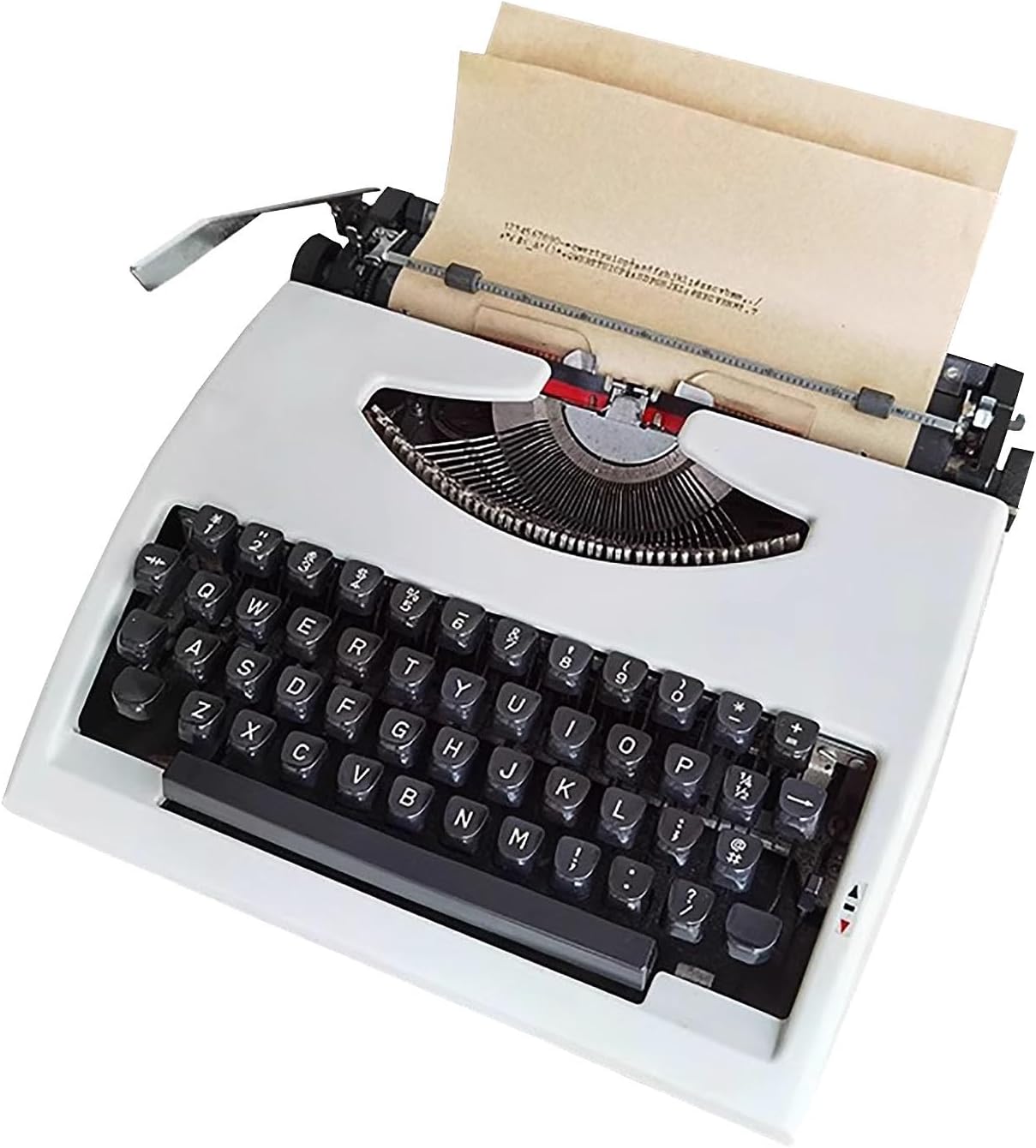 Vintage Typewriter Portable Retro Mechanical Old-Fashioned Manual Typewriter for Creative Writing - Classic Design for Home and Office - Perfect Literary Gift