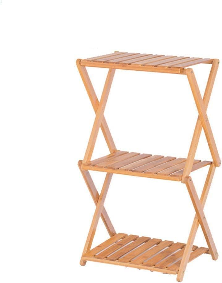 NERDOH Bookshelf Foldable Bamboo Bookcase Living Room Bedroom Multi-Function Storage Rack 2 Size9*45 * 83Cm9*45 * 83Cm (Color : 29 * 45 * 83cm, Size : 29 * 45 * 83Cm)