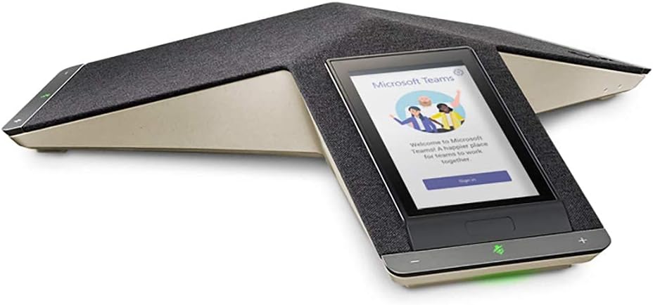 POLYCOM INC. Poly Trio C60 IP Conference Phone for Microsoft Teams/SFB with Built-in WI-FI, B UCC/Mobility/Telecom VOIP Phones (2200-86240-019) (Renewed)