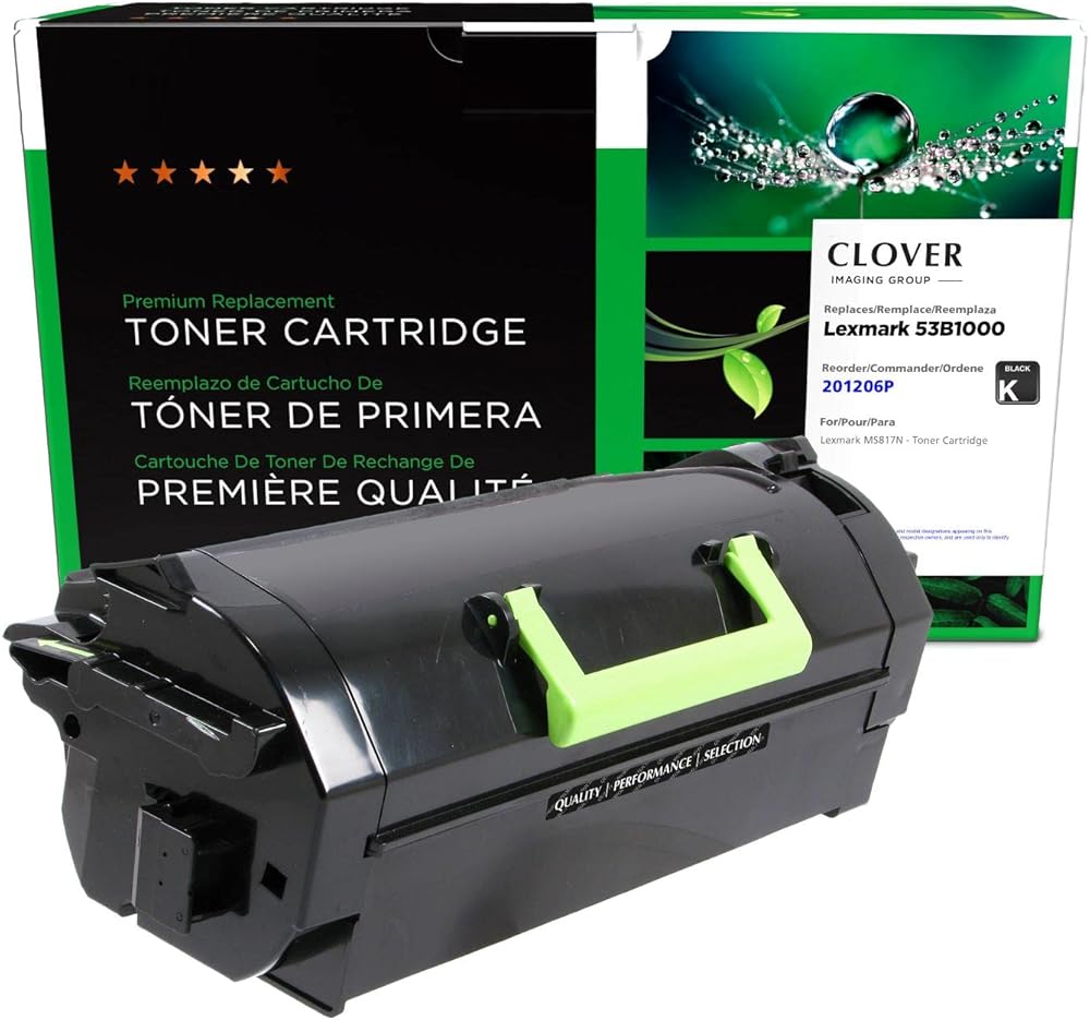 Clover Remanufactured Toner Cartridge Replacement for Lexmark MS817 | Black