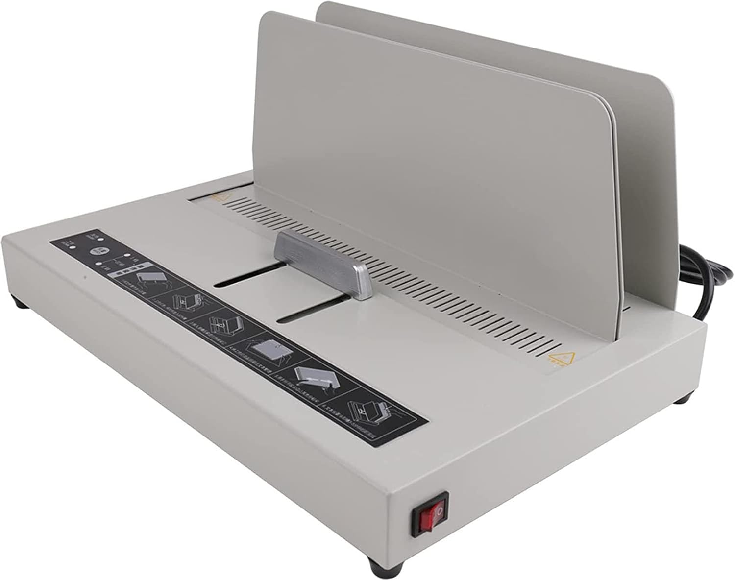 JIQHOHX Electric Hot Melt Binding Machine, A4 Document Contract Heat Binder, PTC Ceramic Heating Max Binding Thickness 40mm, for Photo Album, Documents and Reports, Ideal for Office Use