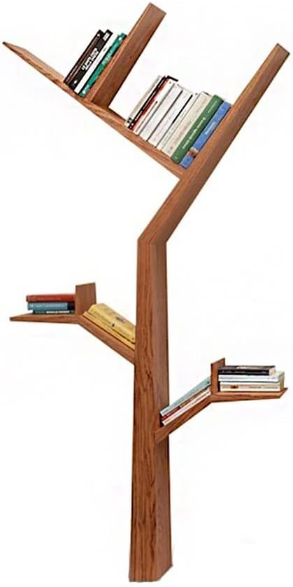 YOUQUEEN Book Shelf Creative Tree Rack Floor-to-Ceiling Bookshelf Living Room Display Rack Home Storage Rack Suitable for Magazine Books Bookshelves and Bookcases(B)