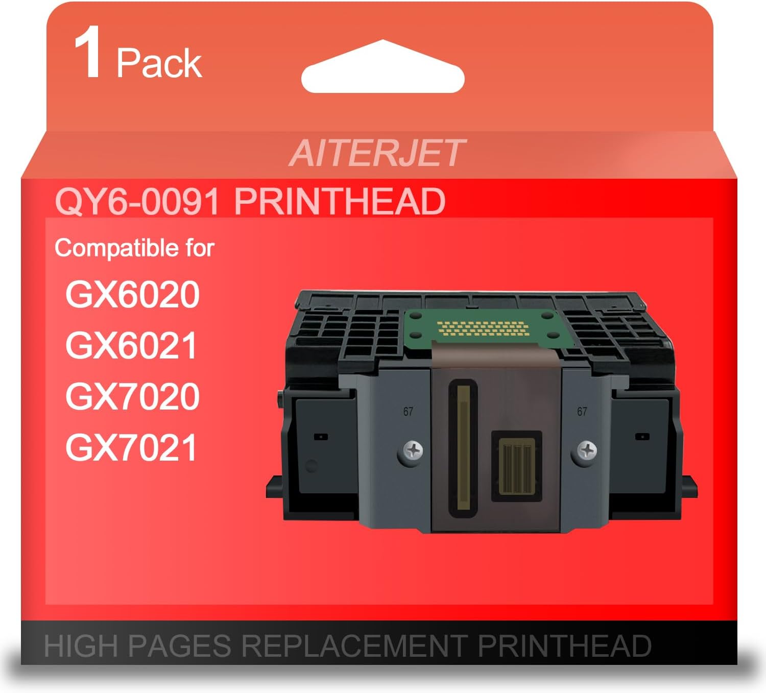 PH-20 Print Head Replacement for Canon QY6-0091 PRINTHEAD Printhead Compatible for MAXIFY GX7021 GX7020 GX6020 GX6021 GX5020 GX5021 GX3020 GX4020 MegaTank Printers
