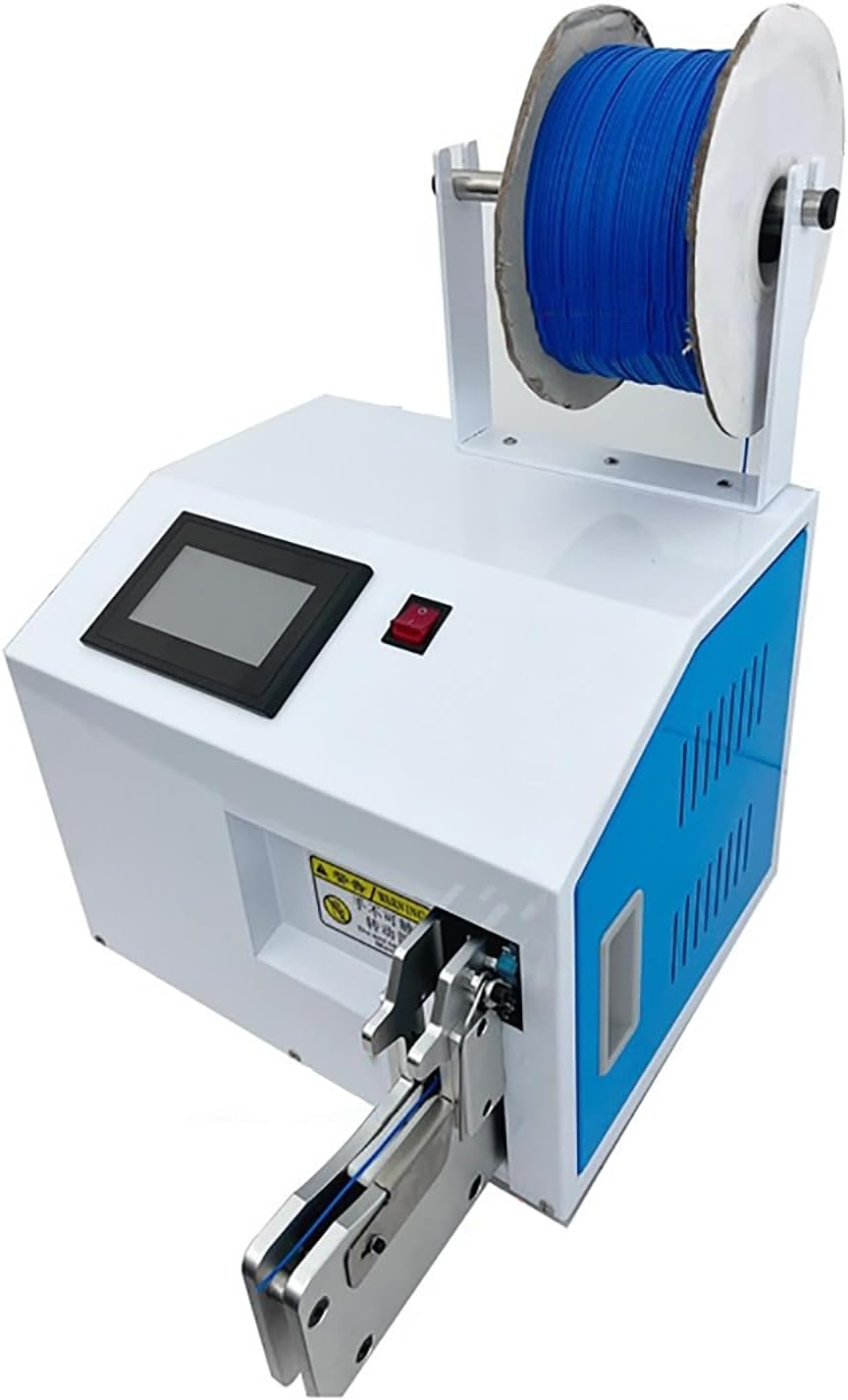 JKSVTF Electric Wire Harness Binding Machine, Vegetable Binding Machine,Suitable for Supermarkets, Bakeries, Cafe Shops, Power Cords, USB Data Cables