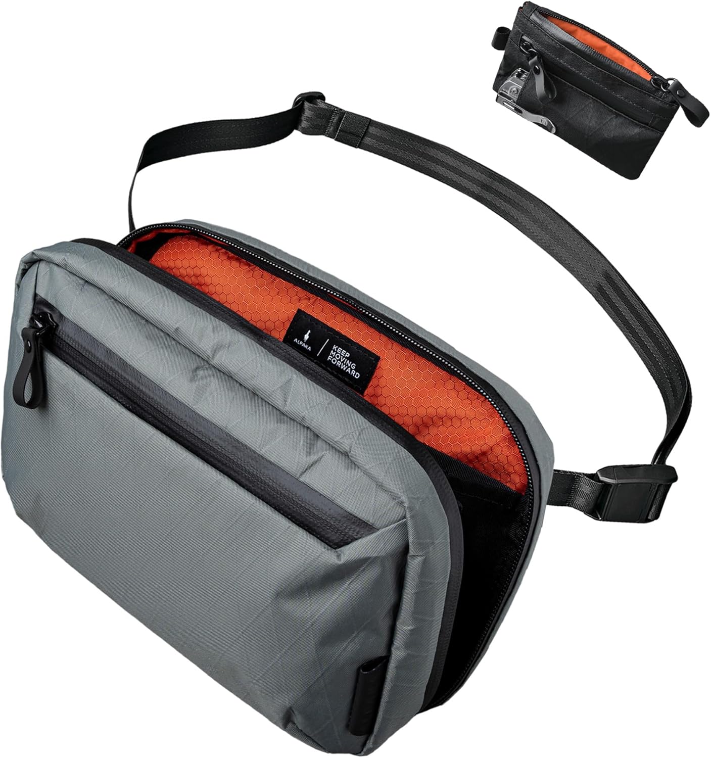 ALPAKA Elements Tech Case and Zip Pouch Pro - Travel Organizer Pouch for Electronics, Cables, EDC with Weatherproof Fabrics - Minimalism Zipper Wallet - RFID Blocking ID Card Holder