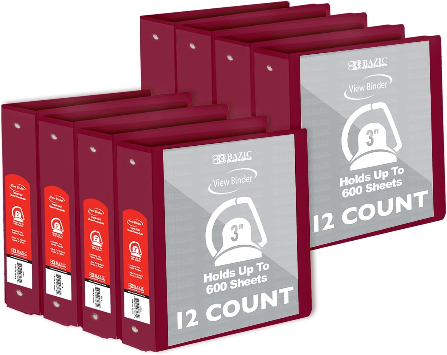 BAZIC Products 3 Ring Binder 3