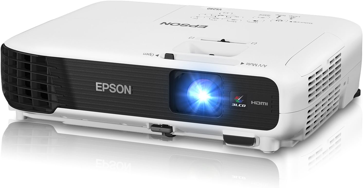 Epson VS240 SVGA 3LCD Projector 3000 Lumens Color Brightness