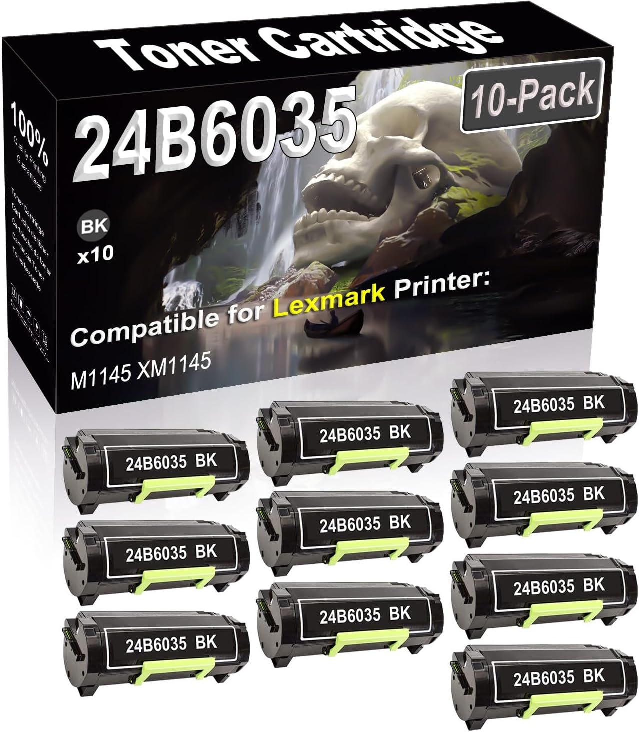 SINIYA 10-Pack (Black) Compatible High Yield 24B6035 Laser Printer Toner Cartridge use for M1145 XM1145 Printer