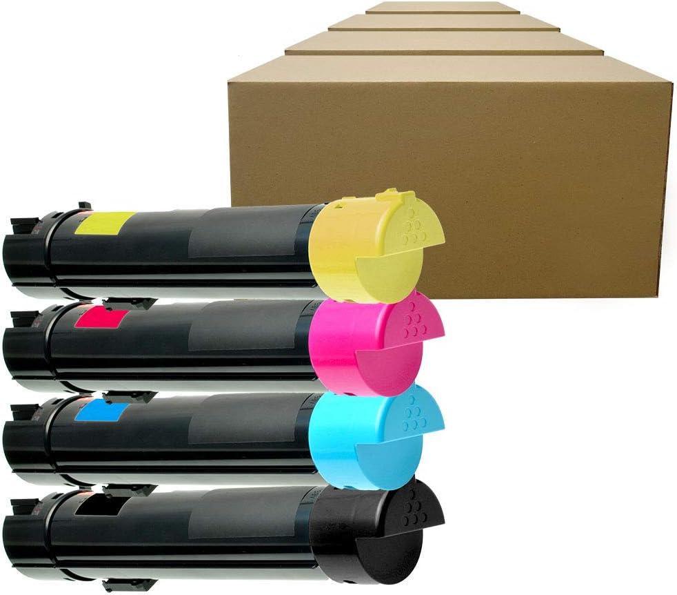 Inktoneram Compatible Toner Cartridges Replacement for Dell 5130cdn 330-5846 330-5850 330-5843 330-5852 High Yield ([Black,Cyan,Magenta,Yellow], 4-Pack)