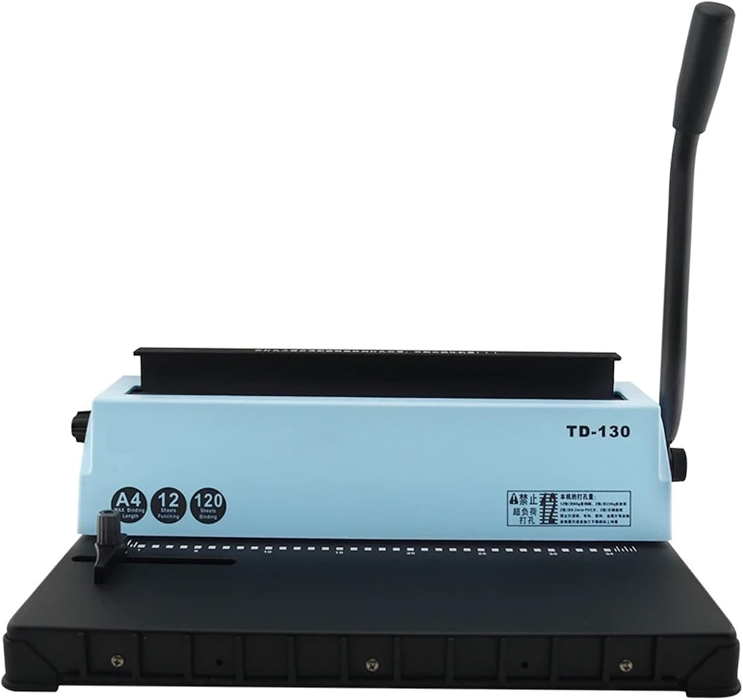 Binding Machine, Double Coil Album Calendar Calendar 34 Hole Iron Ring Office Binding Machine File Menu Punching Machine Square Hole TD-130