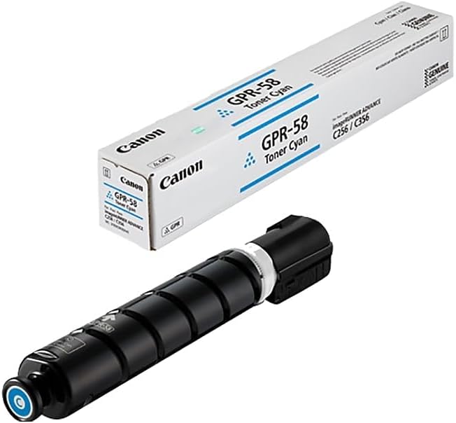 Canon GPR-58 Cyan Standard Yield Toner Cartridge (2183C003) in Retail Packaging