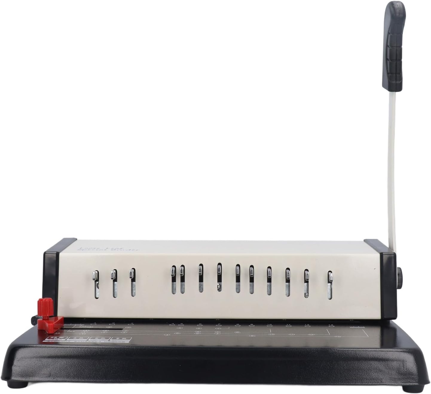 Book Binding Machine A4 13 Round Holes, Manual Comb Binder Machine, Multifunctional Wire Binder for Office and Home Use, with Adjustable Margin and Humanized Handle for Easy Operat