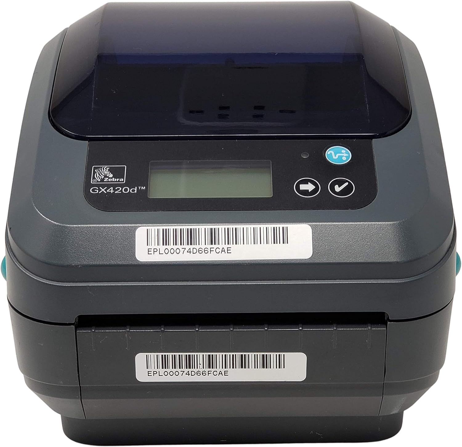 Zebra GX420D with Display, Thermal Label Barcode Printer, USB/Ethernet/Serial Connectivity, GX42-202410-000 (Renewed)