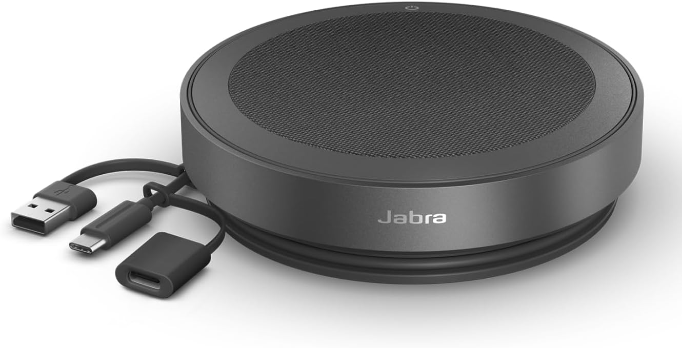 Jabra Speak2 40 Speakerphone - Certified for Microsoft Teams Dark Grey (Renewed)