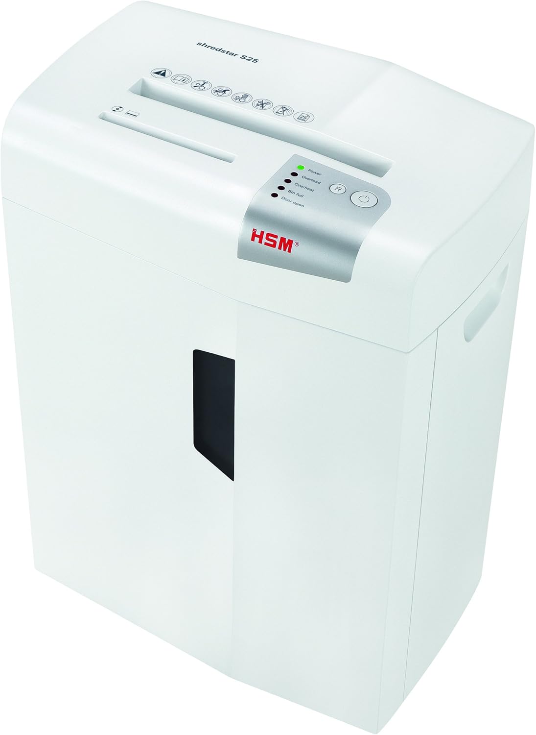 HSM shredstar S25 Strip-Cut Shredder; Shreds Up to 25 Sheets; 6.9-Gallon Capacity Shredder, White | HSM1031W