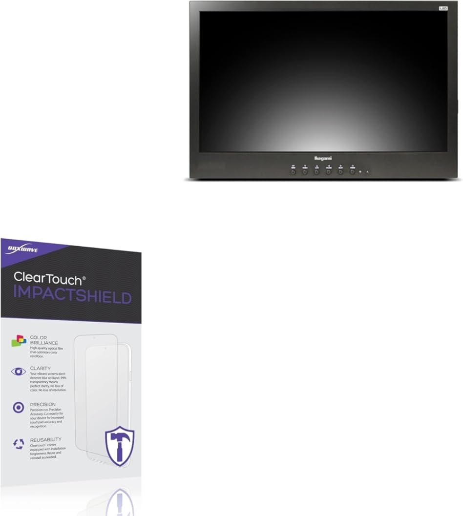 BoxWave Screen Protector Compatible With Ikegami ULE-185U - ClearTouch ImpactShield (2-Pack), Impenetrable Screen Protector Flexible Film