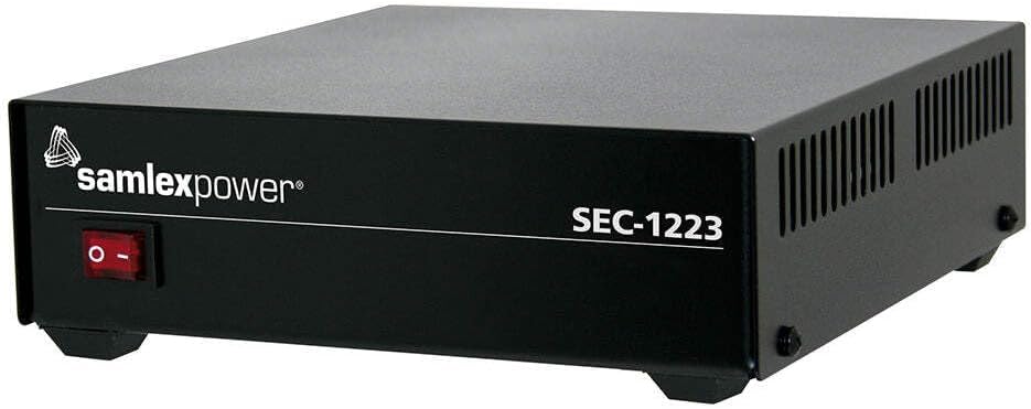 Samlex SEC-1223 Desktop 23 Amp Switching Power Supply, Advanced Switch-Mode Technology, Reliable Power with Minimum Weight and Size, Circuit Innovations Minimize Output Voltage Ripple and RFI