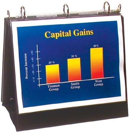 StoreSMART - Flip Chart Easel Presentation Binder - Landscape/Horizontal - 10-Pack - Black - VH424-10