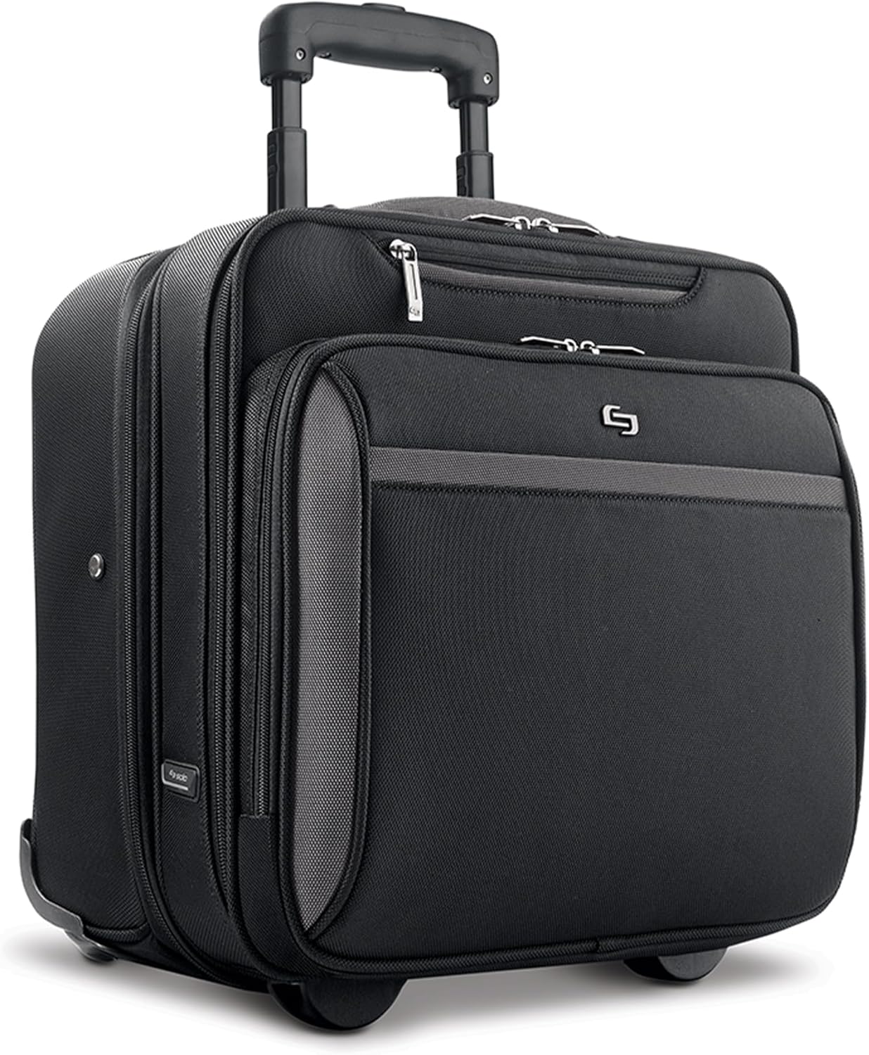 Solo New York Rolling Case with Wheels - Roller Laptop Bag, Wheeled Briefcase for Women & Men, Carry On Size for Travel, Fits 16