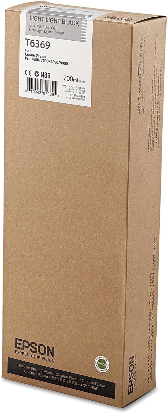 Epson UltraChrome HDR Ink Cartridge - 700ml Light Light Black (T636900)