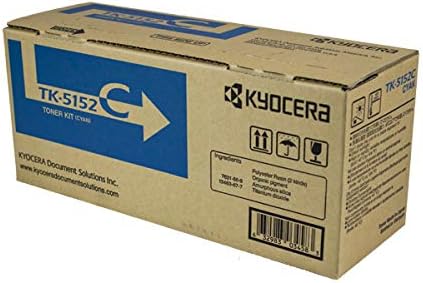 OEM Kyocera Mita TK-5152C (1T02NSCUS0) Toner CTG, Cyan, 10K Yield