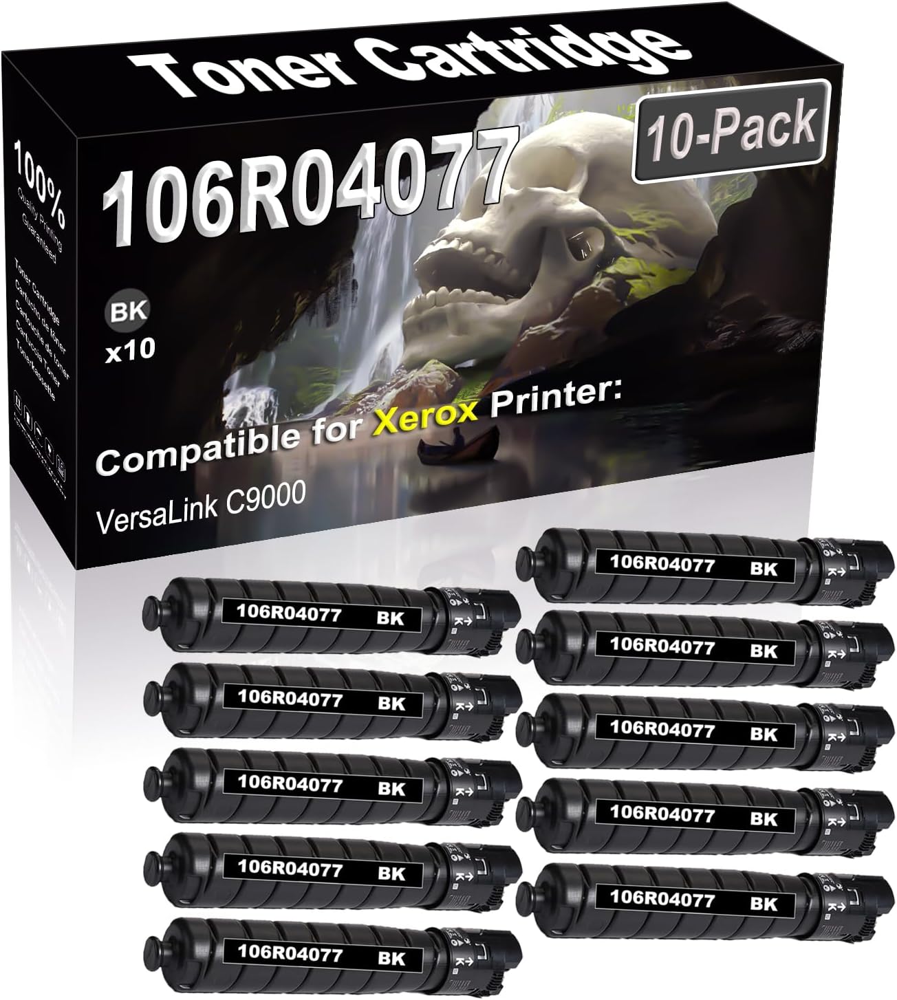 SINIYA 10-Pack (Black) Compatible High Yield 106R04077 Laser Printer Toner Cartridge use for VersaLink C9000 Printer