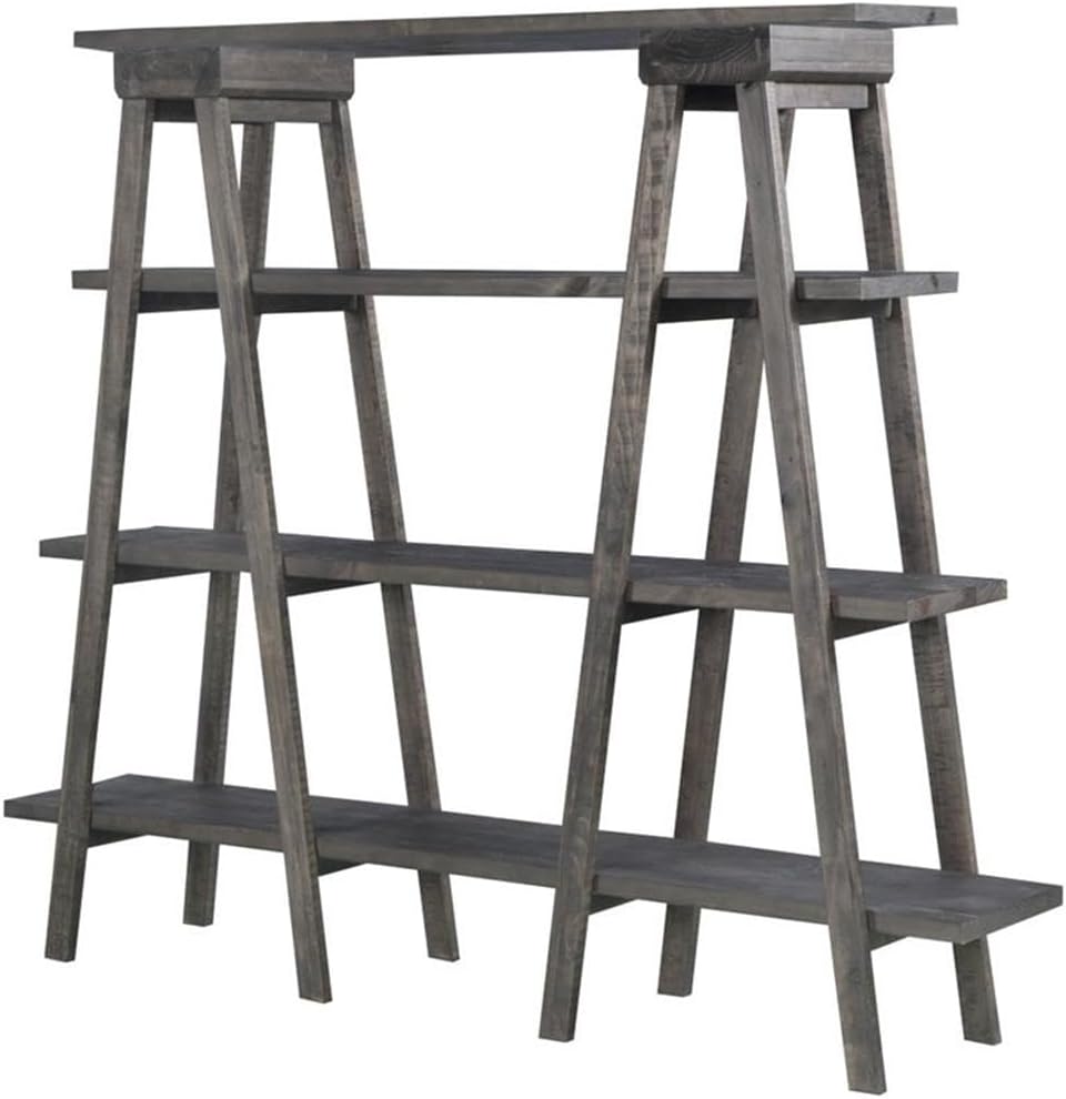 Beaumont Lane 4 Shelf Bookcase in Weathered Charcoal
