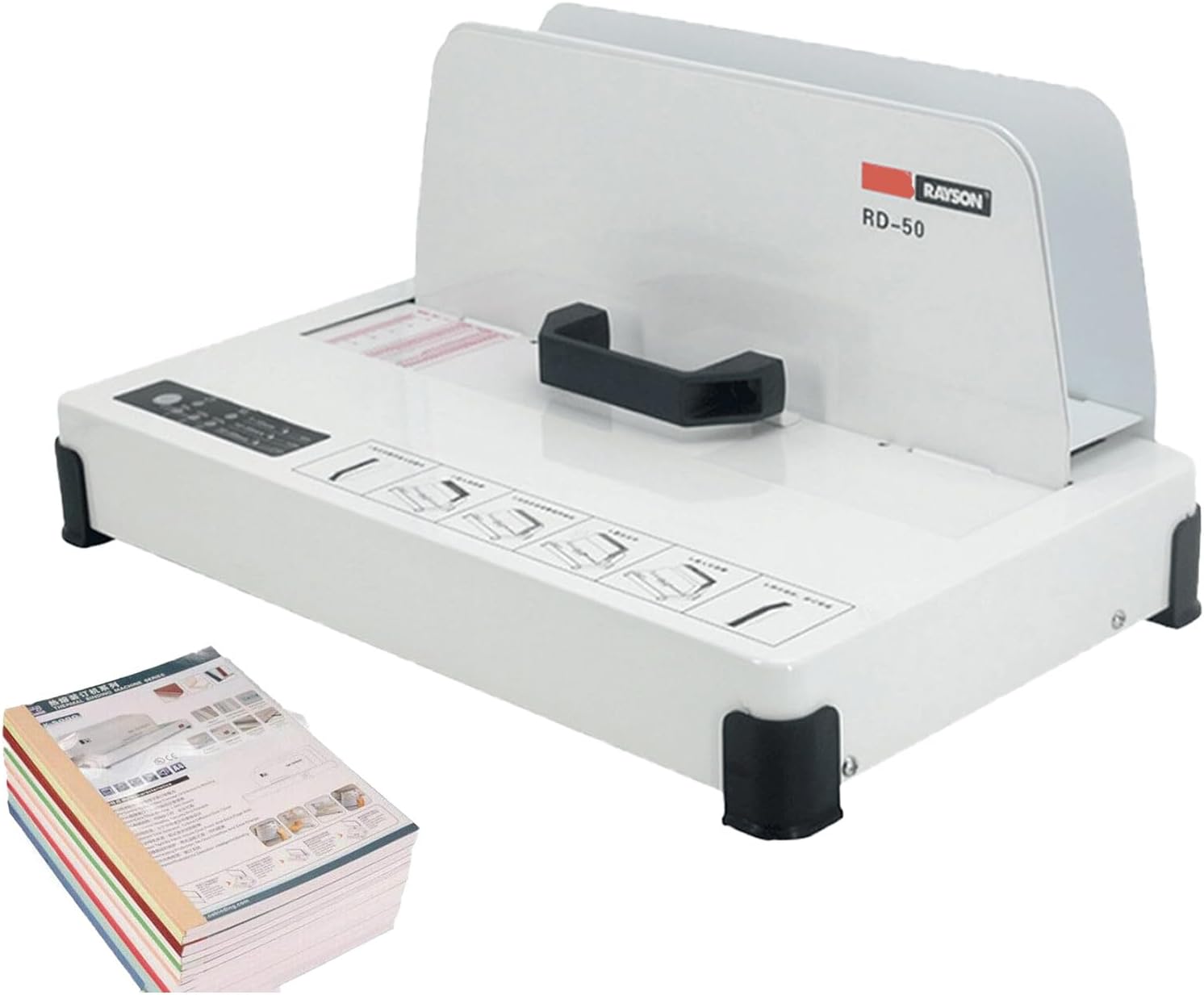 SICWEDIM Thermal Binding Machine, 500 Sheets Capacity Book Binding Machine, Thermal Book Binder 50mm Binding Thickness for A3/A4/A5 Document, with Infrared Optical Detection