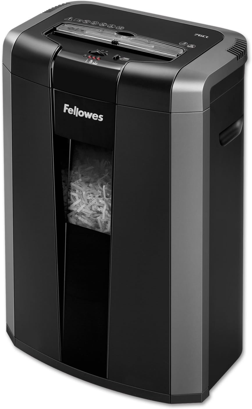 Fellowes Powershred 76Ct 16-Sheet Cross-Cut Heavy Duty Paper Shredder with Jam Buster (4676001)