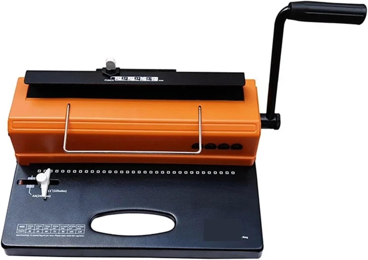 Binding Machine, T118 Coil Binding Machine Square Hole Office Text Picture Book Tender Document Wall Calendar A4 Punch Binding Machine