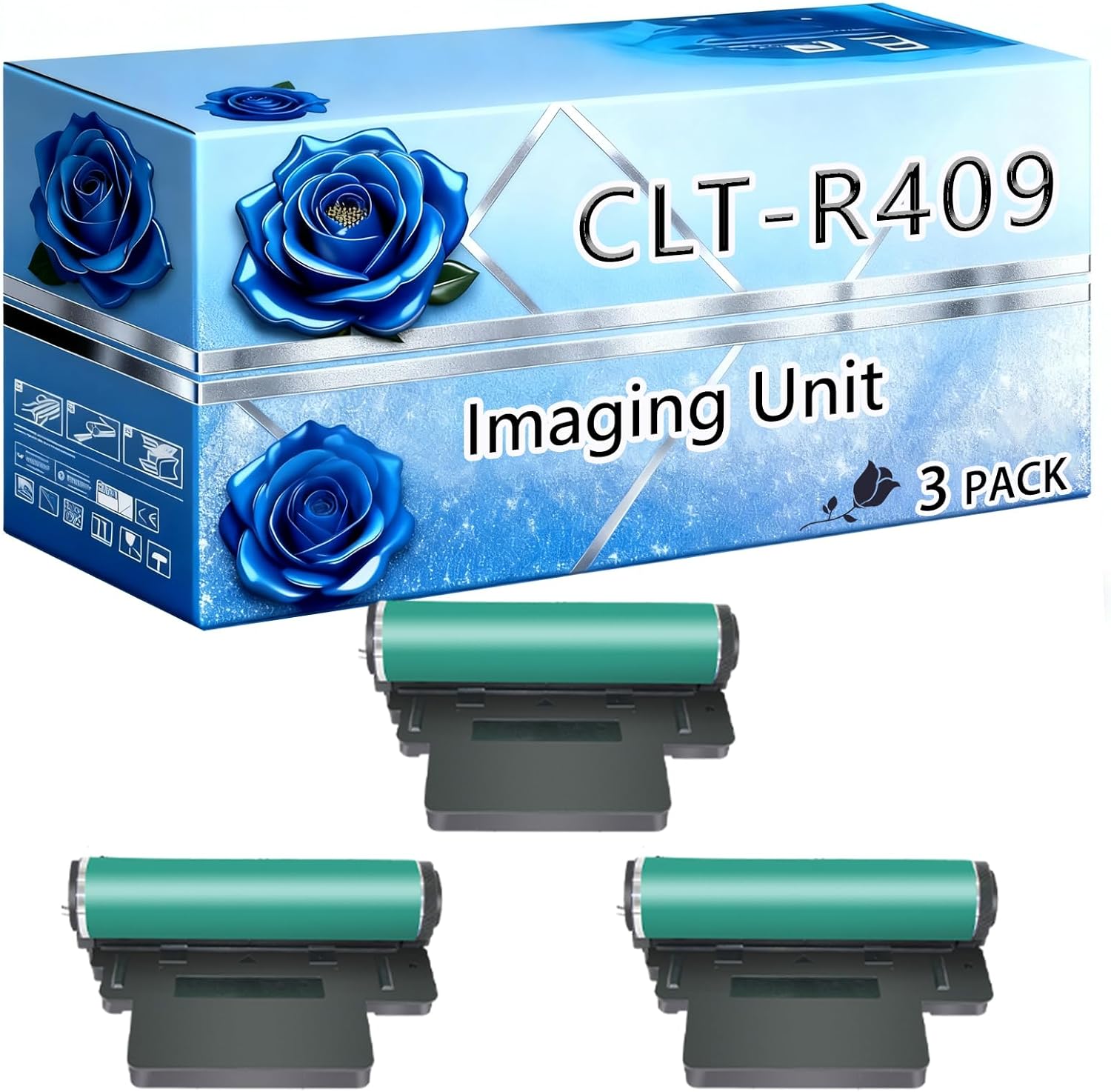 BIVOL Compatible Imaging Unit Replacement for Samsung CLT-R409 High Yield 40000 Pages CLP-320 CLP-325 CLP-325W CLP-326 CLP-321 CLX-3186 CLX-3185 CLX-3185FN CLX-3185FW Printers (3 Pack Black)